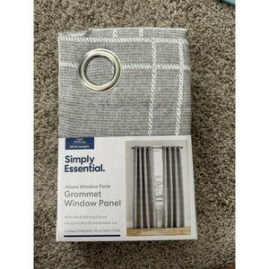 simply essential altura window panel Gray White 50” X 84” (single) Metal Ring